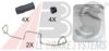 TEXTAR 82540700 Accessory Kit, disc brake pads